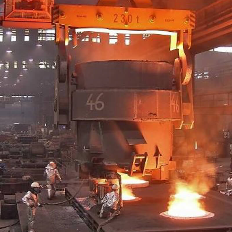 Casting of steel parts