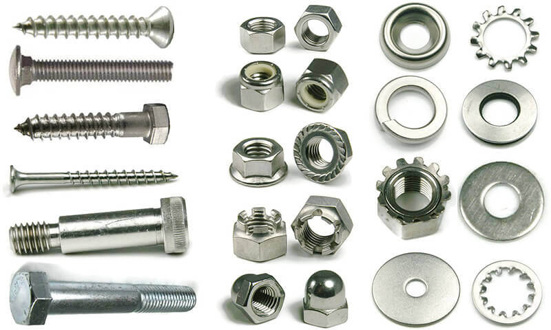 Types of metal fasteners