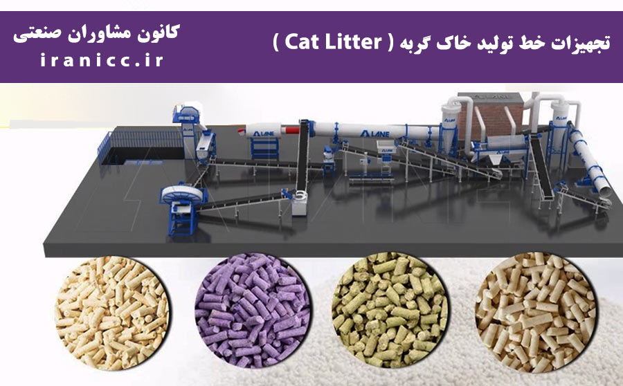 تجهیزات خط تولید کارخانه تولید خاک گربه
